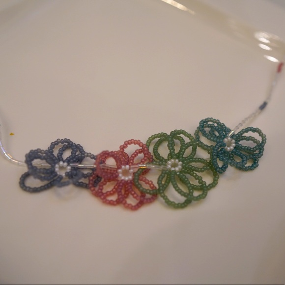 Handmade beaded necklace, Japanese seed beads - Picture 10 of 12